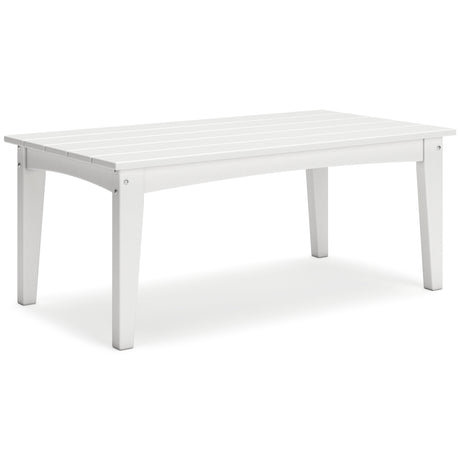 Hyland Wave Outdoor Coffee Table, side view