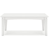 Hyland Wave White Outdoor Coffee Table