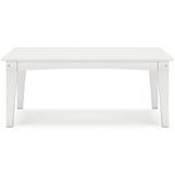 Hyland Wave White Outdoor Coffee Table