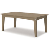 Hyland Wave Driftwood Outdoor Coffee Table