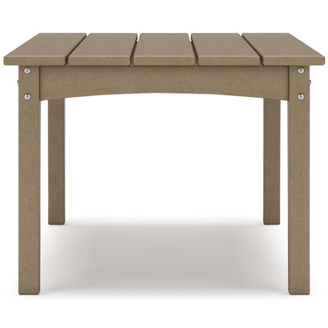 Hyland Wave Outdoor Coffee Table side alternate view