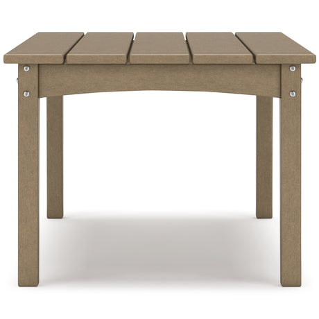 Hyland Wave Outdoor Coffee Table side view