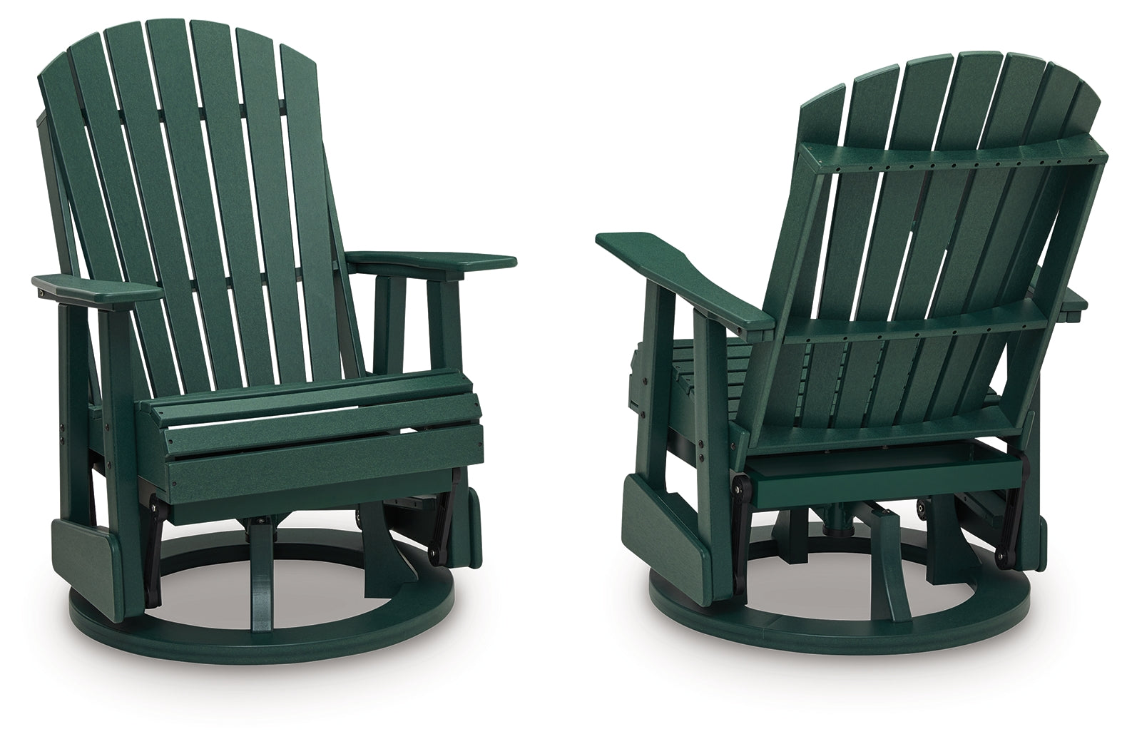 Shell Beach Outdoor Swivel Glider Chair side angle