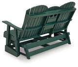 Back view of Shell Beach Outdoor Loveseat Glider