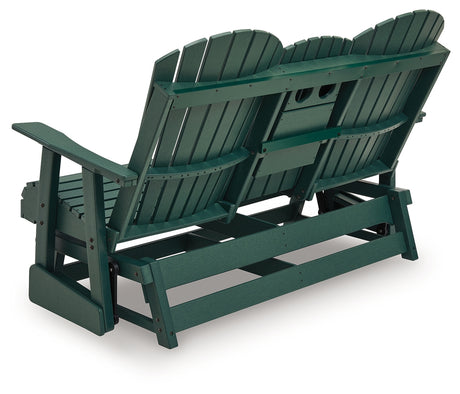 Back view of Shell Beach Outdoor Loveseat Glider
