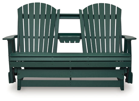 Shell Beach Loveseat glider head-on view