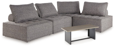 Brown sectional chair side view