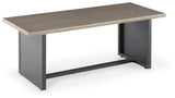 Bree Zee Brown Outdoor End Table side angle