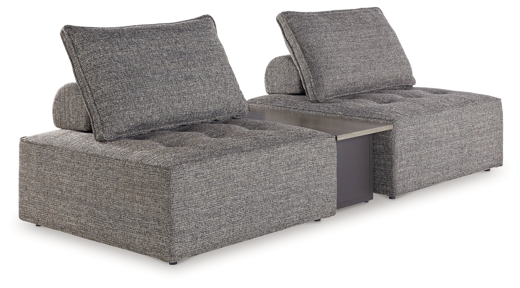 Bree Zee Brown sectional lounge chair close-up