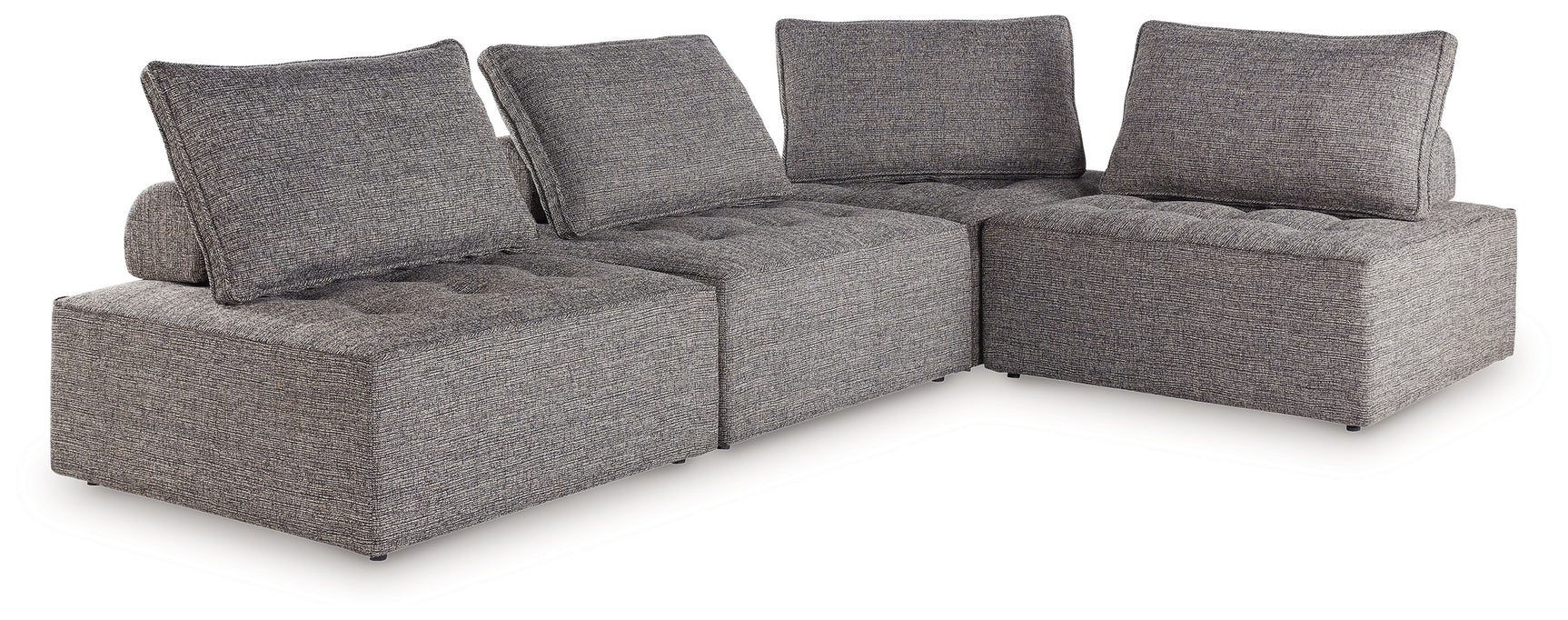 Bree Brown Zee 4-Piece Outdoor Sectional with End Table