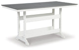 Outdoor barstool seat and back detail of Transville dining set