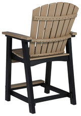 Fairen Trail outdoor stool showing stainless steel hardware