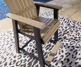 Fairen Trail outdoor bar stool side profile
