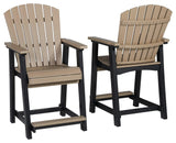 Fairen Trail outdoor bar stool set of two with contemporary styling