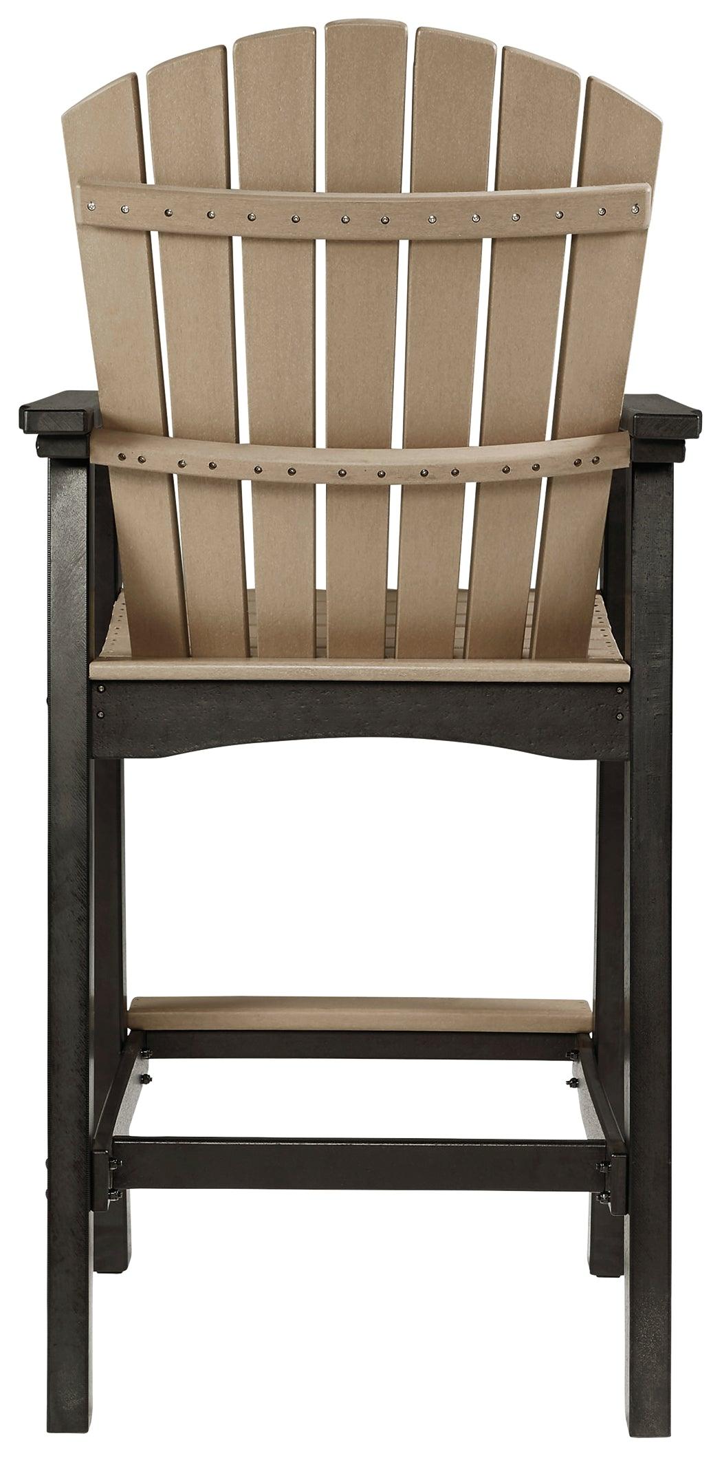 Fairen Trail Barstool showing seat depth and width