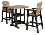Set of two Fairen bar stools with waterfall wrapped seats