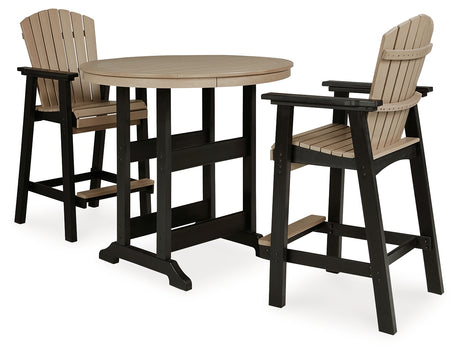 Set of two Fairen bar stools with waterfall wrapped seats