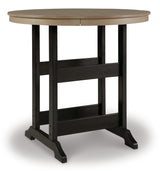 Top view of Fairen outdoor bar table surface