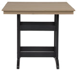 Fairen Trail Outdoor Counter Height Dining Table head-on view