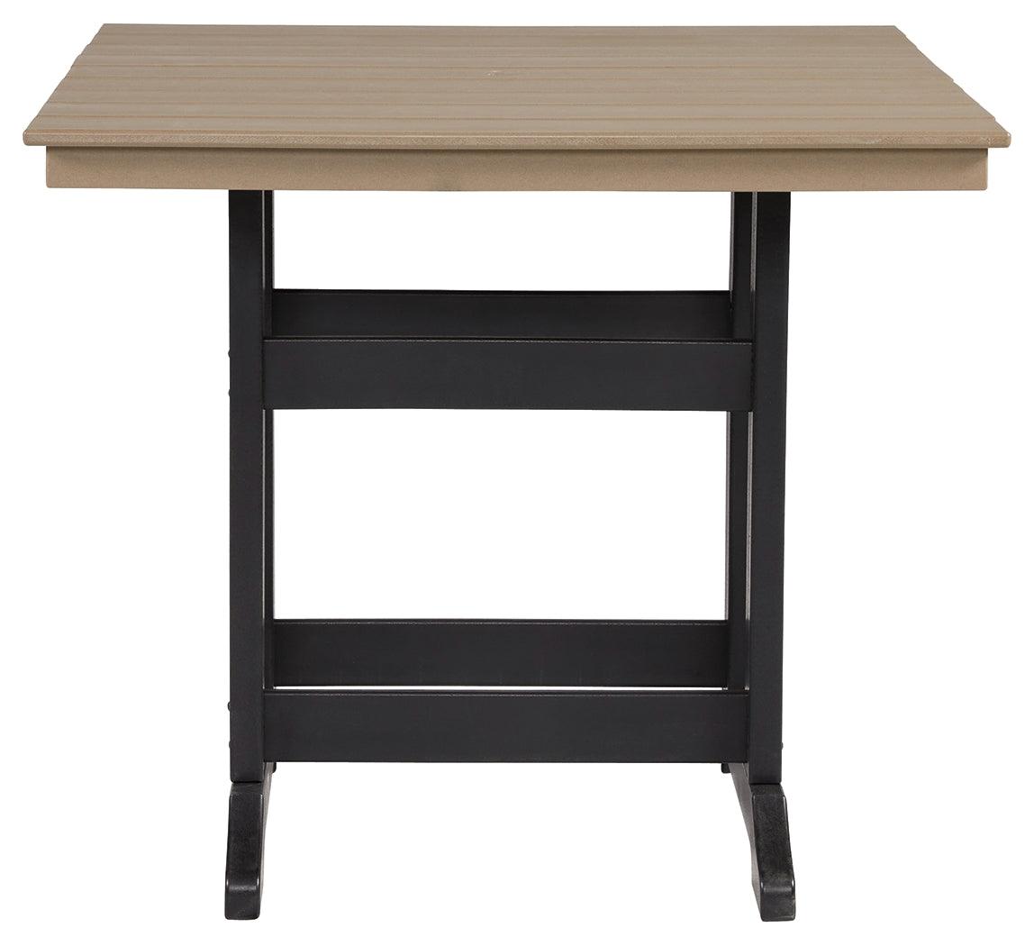Fairen Trail Outdoor Counter Height Dining Table head-on view