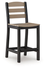 Shoreline Beach outdoor bar stool angled view