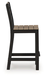 Shoreline Beach outdoor bar stool side view