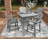 Mood shot of Sanctuary outdoor dining set on deck