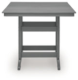 Sanctuary Beach Outdoor Dining Table front view highlighting substructure
