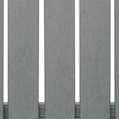 Detail of dark gray finish on Sanctuary Beach outdoor bar stool