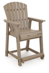 Seacliff Beach Outdoor Counter Height Bar Stool front view