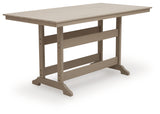 Seacliff Beach Outdoor Table angled side view