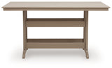 Seacliff Beach Outdoor Table head-on front view