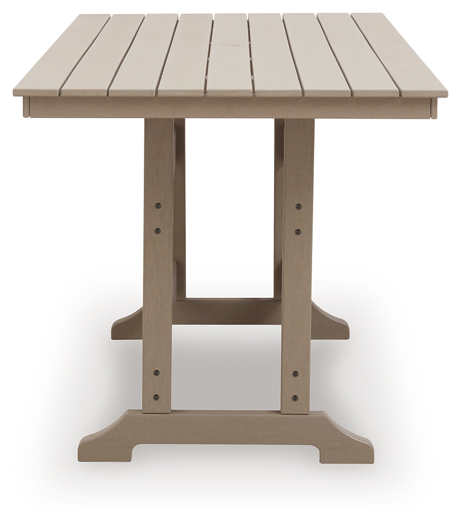 Seacliff Beach Outdoor Table side profile