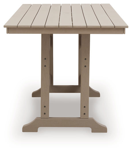 Seacliff Beach Outdoor Table side profile