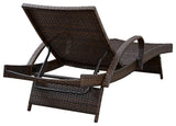 Kantana Chaise Lounge back view showing wicker detail