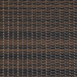 Close-up of brown cushion and powder-coated steel frame