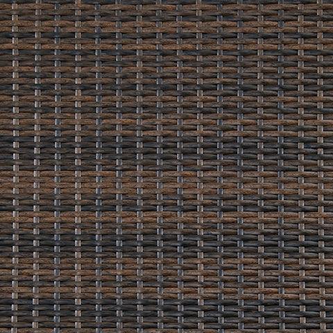 Close-up of brown cushion and powder-coated steel frame