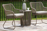 Outdoor set in garden setting