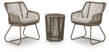 Majors Beach Outdoor chair angled view showing rope detailing