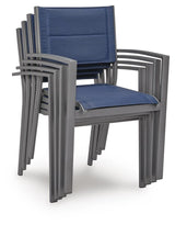 Back view of Rocky Creek Outdoor Sling Arm Chair