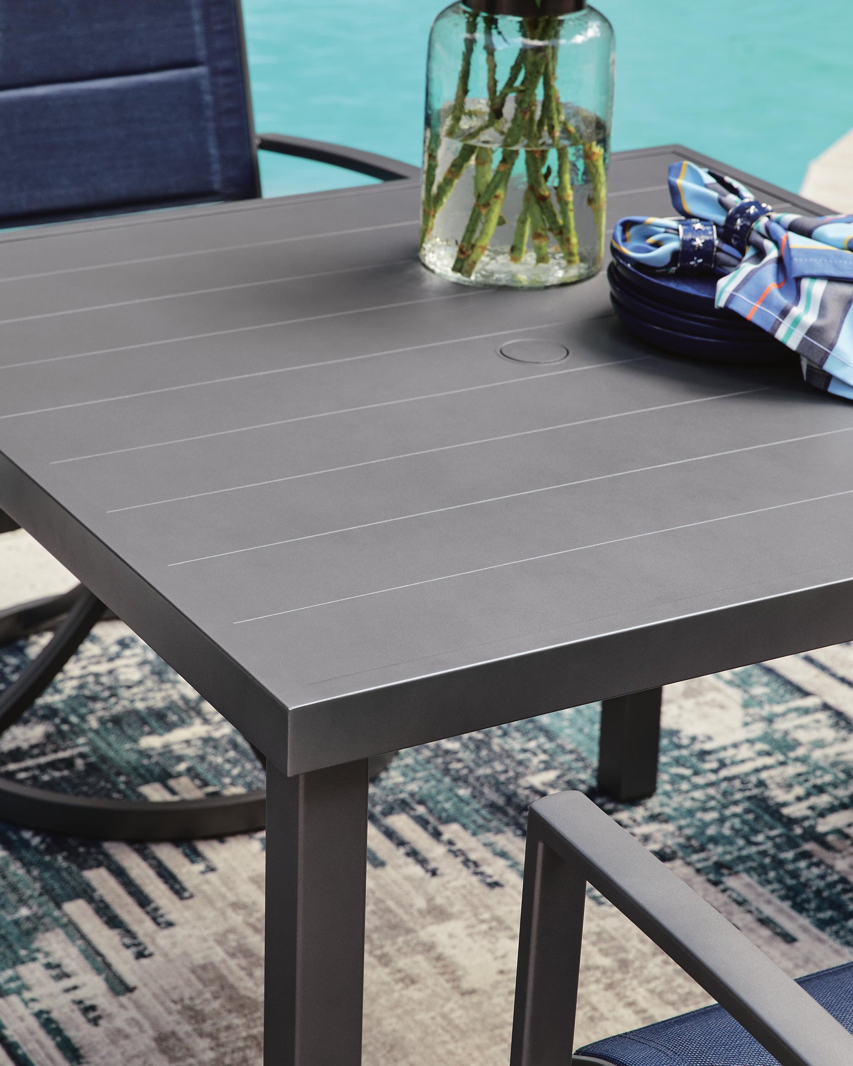 Detail of chair padding fabric