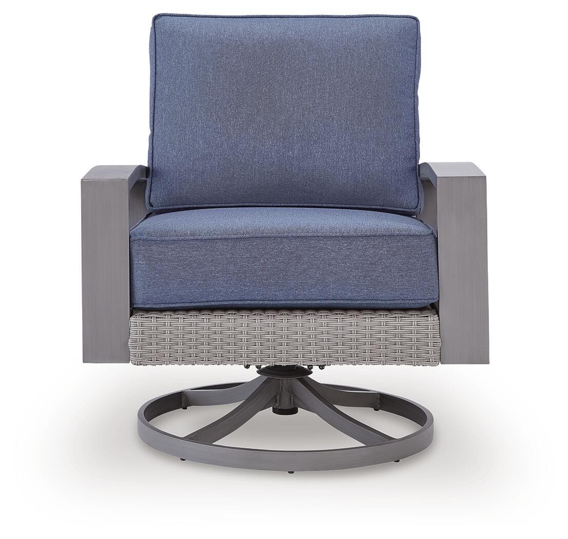 Outdoor sofa head-on view