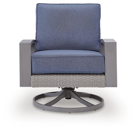 Outdoor sofa head-on view