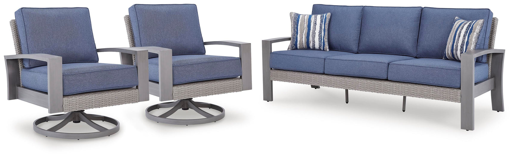 Outdoor lounge chair side angle