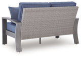 Back view of Half Moon Beach outdoor loveseat