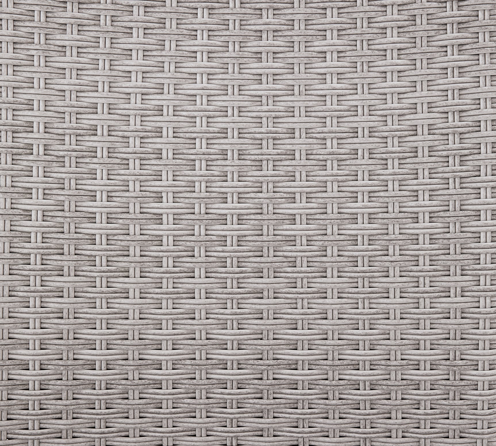Close-up of resin wicker texture on Half Moon Beach loveseat