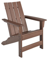 Brown Emmeline Adirondack Chair head-on front view