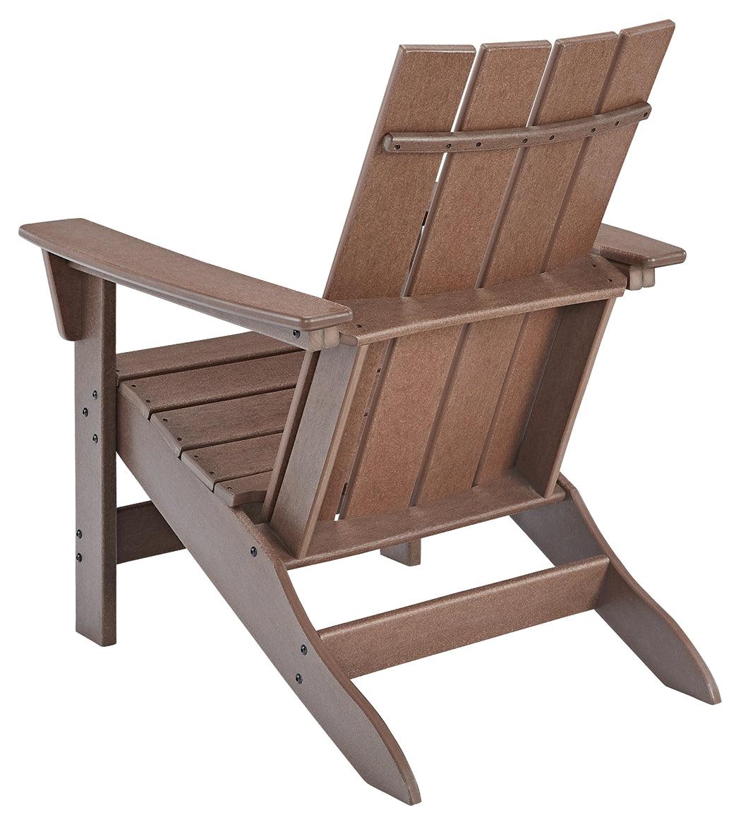 Brown Emmeline Adirondack Chair dimensions illustration