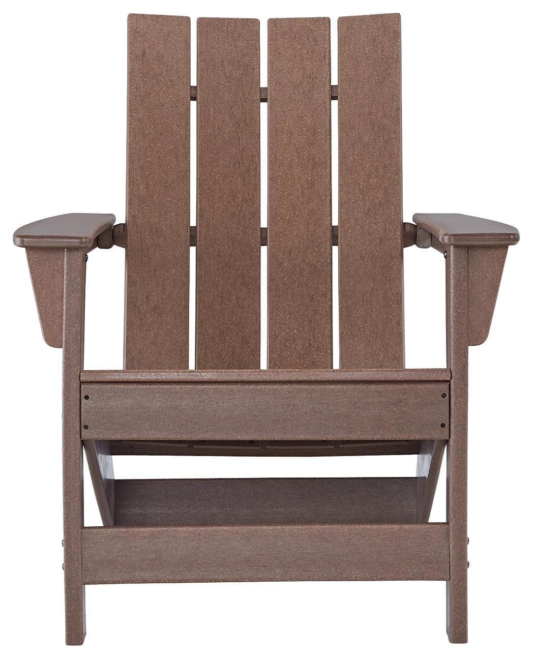 Brown Emmeline Adirondack Chair side profile