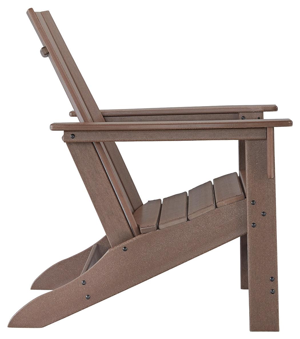 Brown Emmeline Adirondack Chair rear view